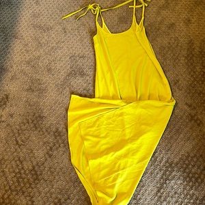 Lulu’s chartreuse loose maxi dress